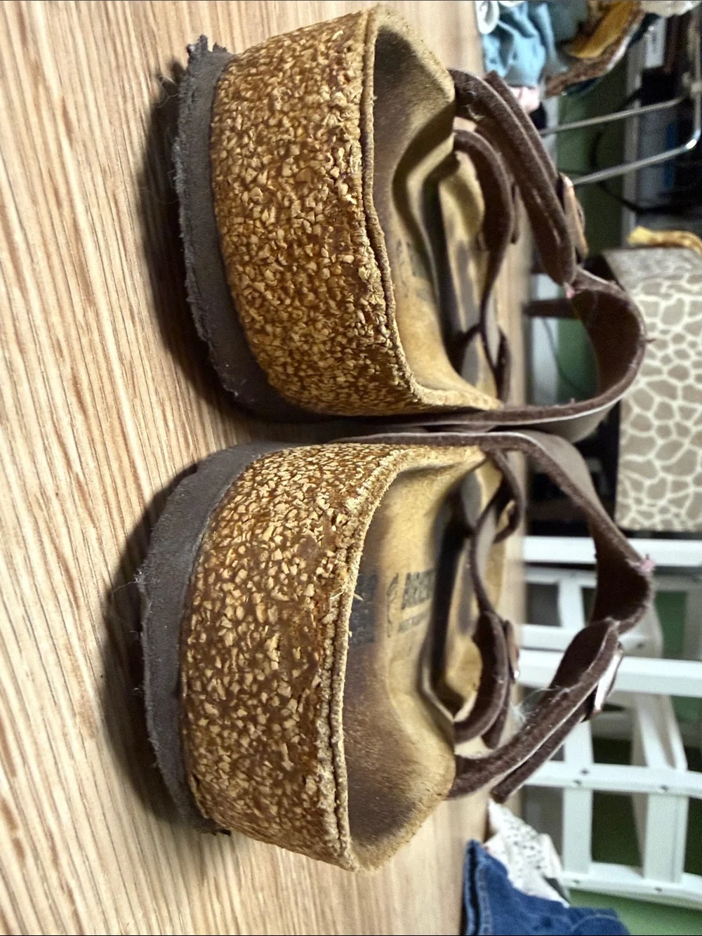 Birkenstock Brown Leather Double-Strap Sandals
